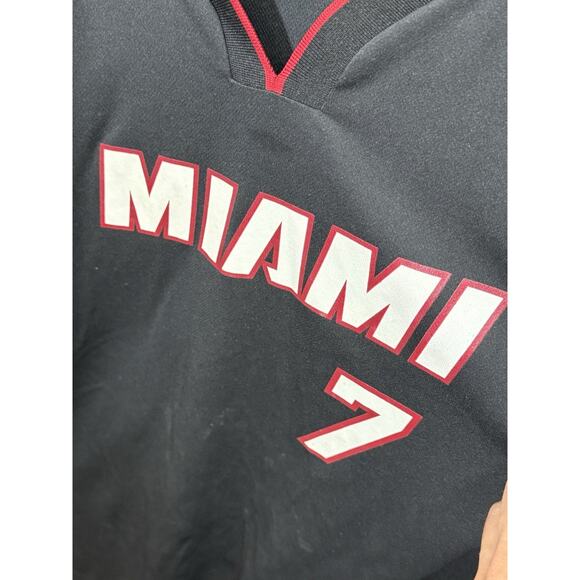 Adidas NBA Miami Heat Goran Dragic #7 Jersey Men’s XXL Black Red Basketball - Picture 5 of 13